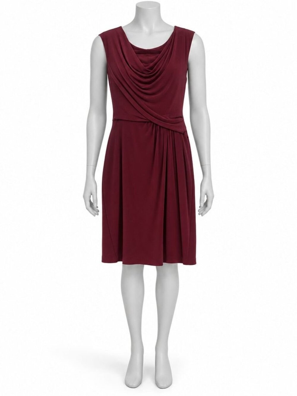 Ronni Nicole Sleeveless Sheath Dress Wine/Burgundy